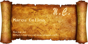 Marcu Celina névjegykártya